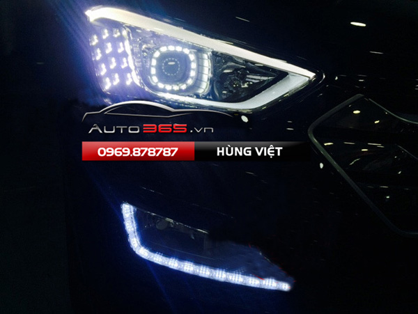 Bóng Led cree Xhp70 độ đèn cho santafe siêu sáng